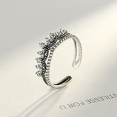 Fashion Vintage Silver Sterling Open Rings
